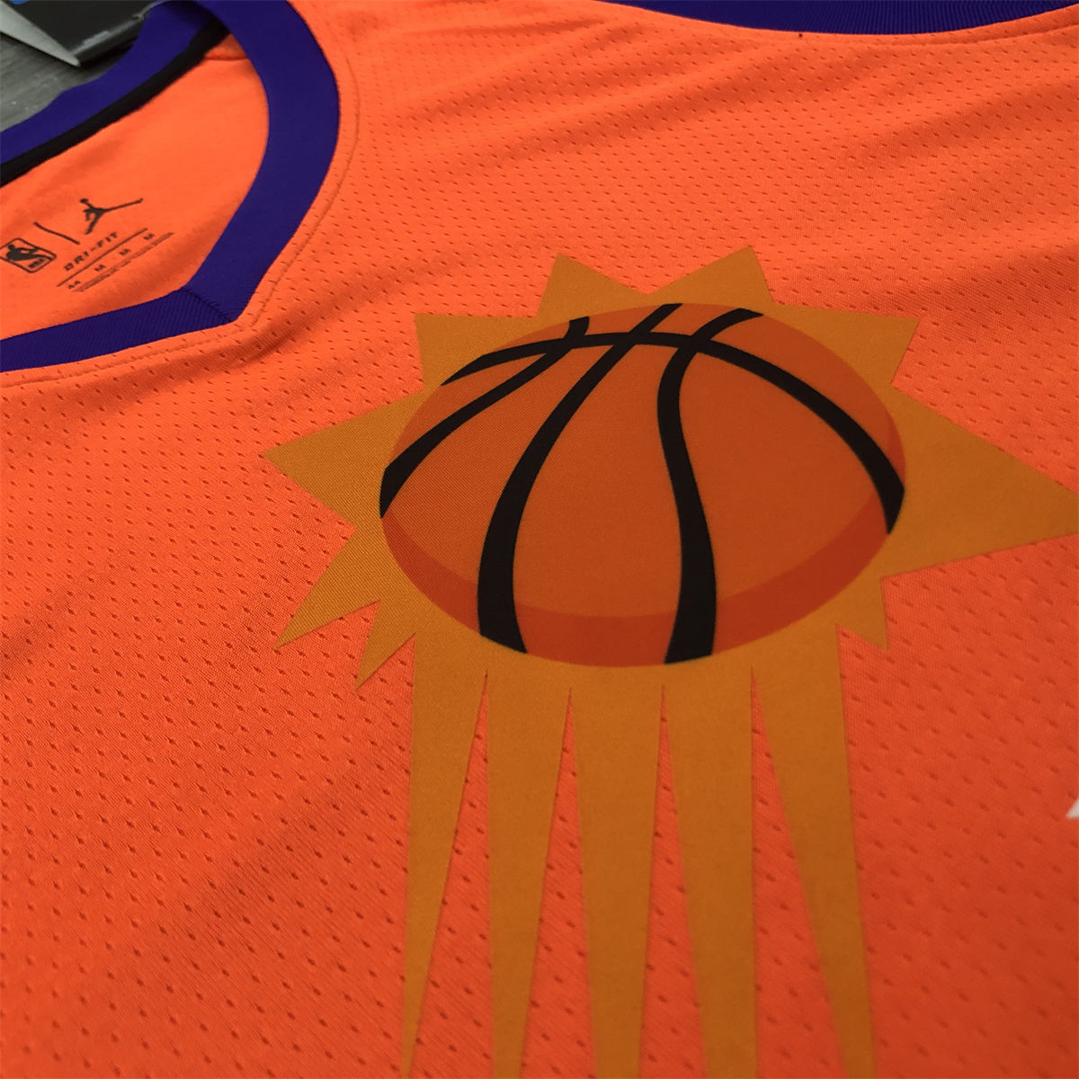 NBA Phoenix Suns V-Neck Orange jersey BOOKER#1 S-XXL