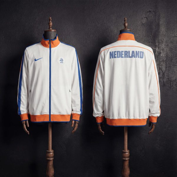 2010/11 Vintage Style Netherlands White Windbreaker Sport Unifom