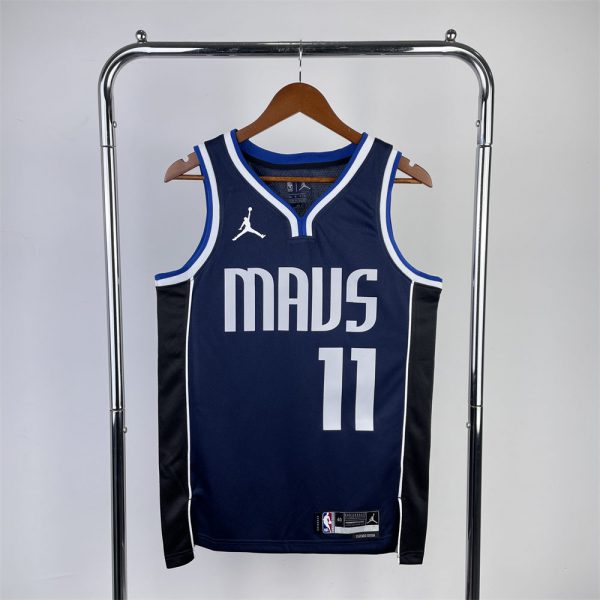 NBA Dallas Mavericks V-Neck Royal Blue Jersey IRVING#11 S-XXL