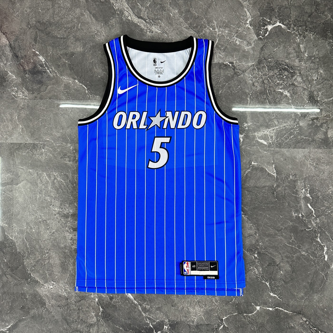 NBA Orlando Magic 2025/26 Round Neck Blue Jersey BANCHERO#5 S-XXL