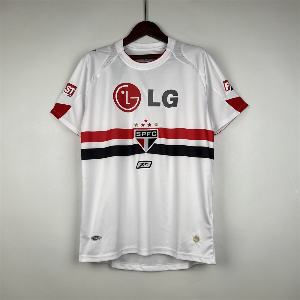 Retro 2007/08 sao paulo home jersey Fan Version