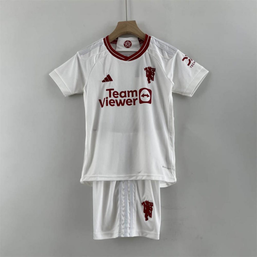 23/24 Manchester United Third Away jersey Kid Kits Size 16-28