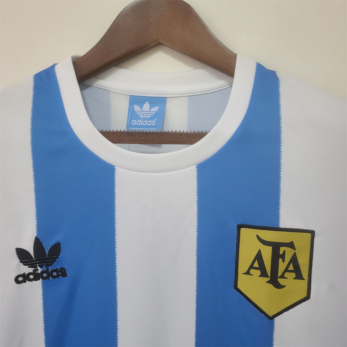 Retro Argentina 1978 Home Long Sleeve jersey Fan Version
