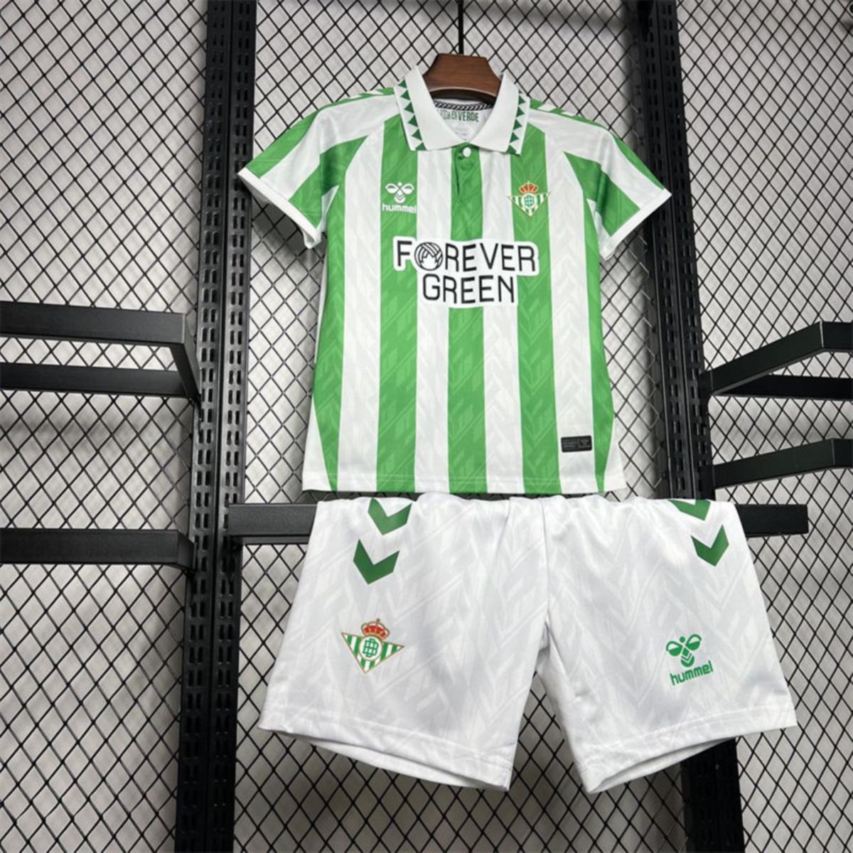 24/25 Real Betis Home jersey Kid Kits Size 16-28