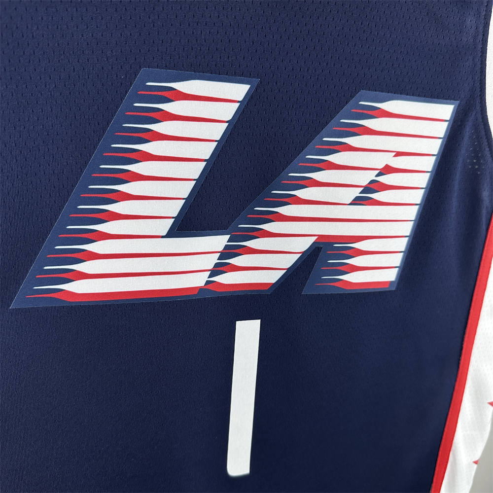 NBA Los Angeles Clippers 2019 City Edition Round Neck dark blue Jersey HARDEN#1 S-XXL