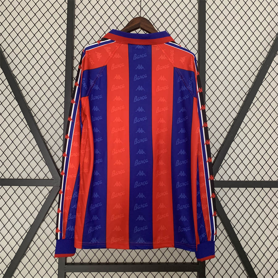 Retro Barcelona 96/97 long sleeve home jersey Fan Version
