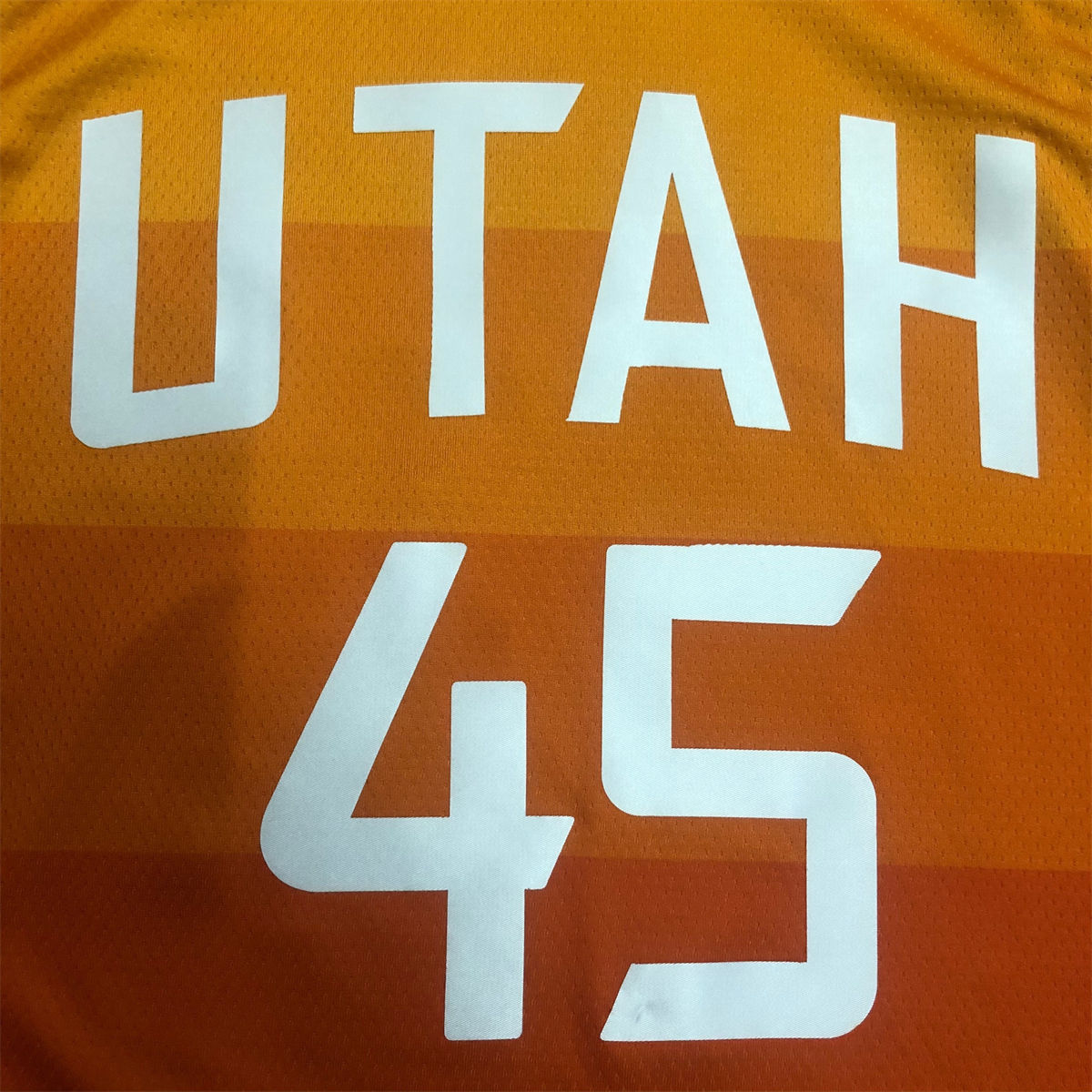 NBA Utah Jazz V-Neck Orange Jersey MITCHELL#45 S-XXL