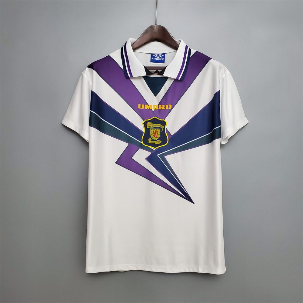 Retro Scotland 94/96 White jersey Fan Version