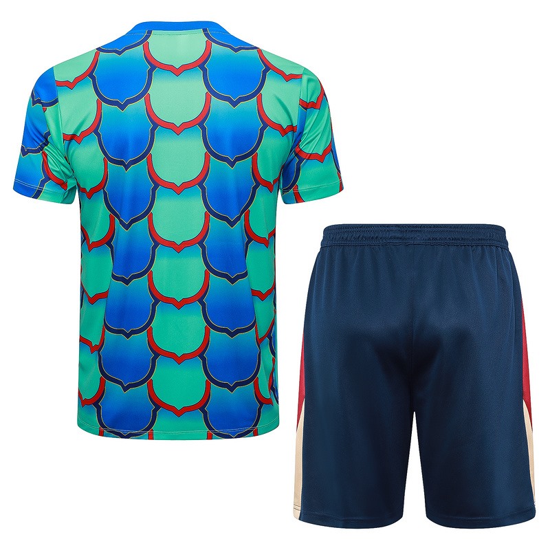 24/25 Barcelona Blue green Training Set Shirt and Shorts