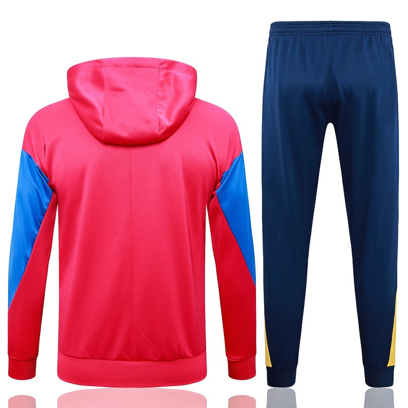 2024 Barcelona Red Hoodie Jacket Kit Set Football Team Shirt Sports Fashion