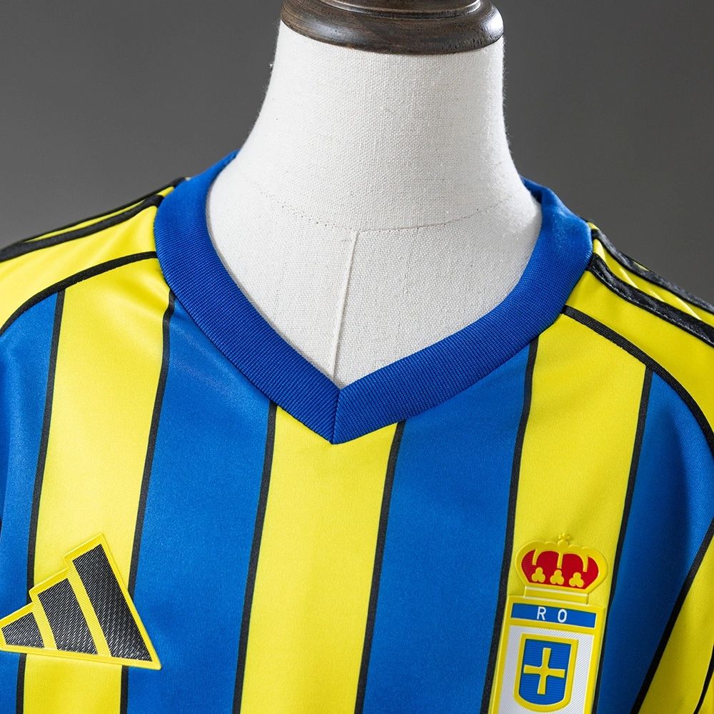 2025/26 Real Oviedo Away jersey kids Kits size: 16-28