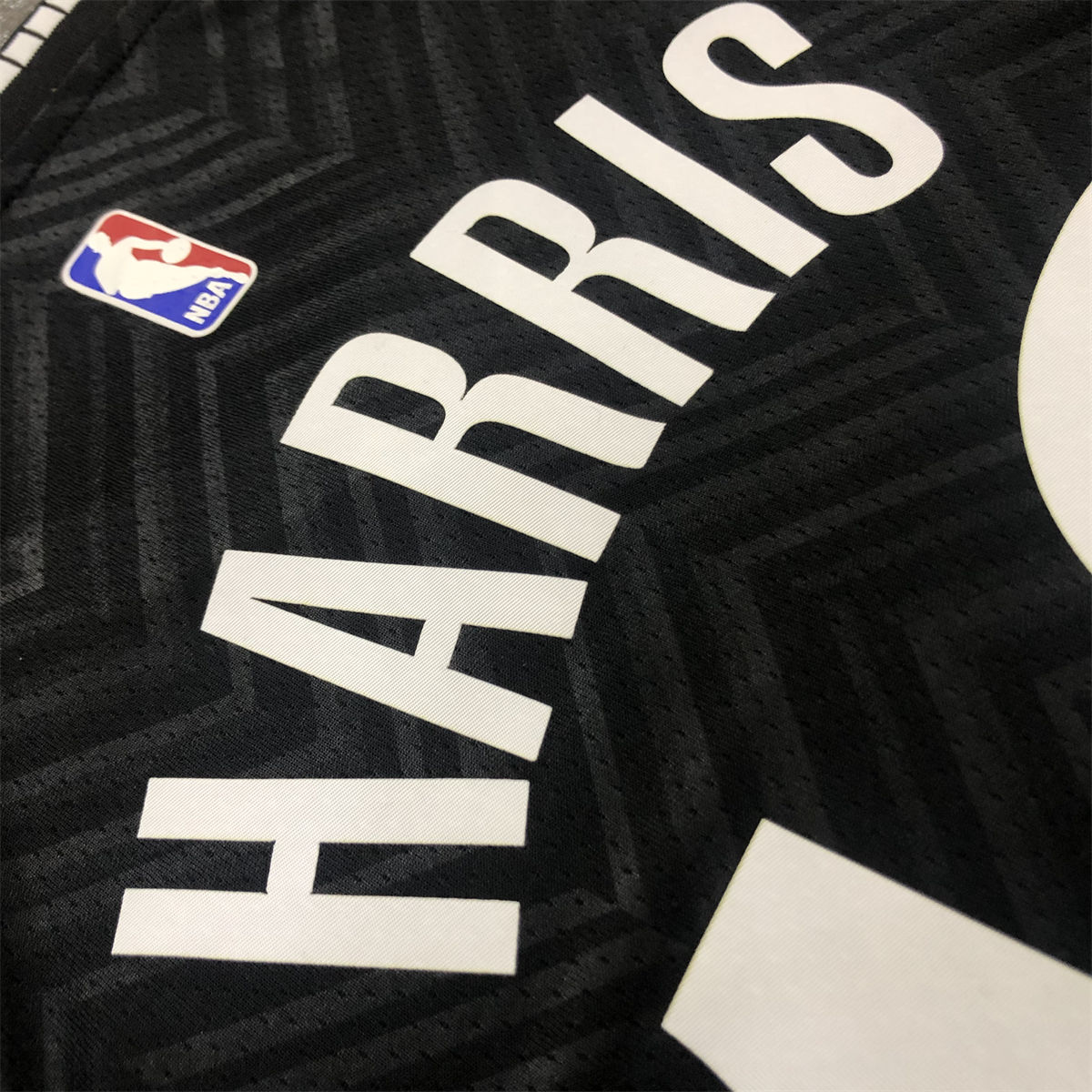 NBA Brooklyn Nets V-Neck Black Jersey HARRIS#12 S-XXL
