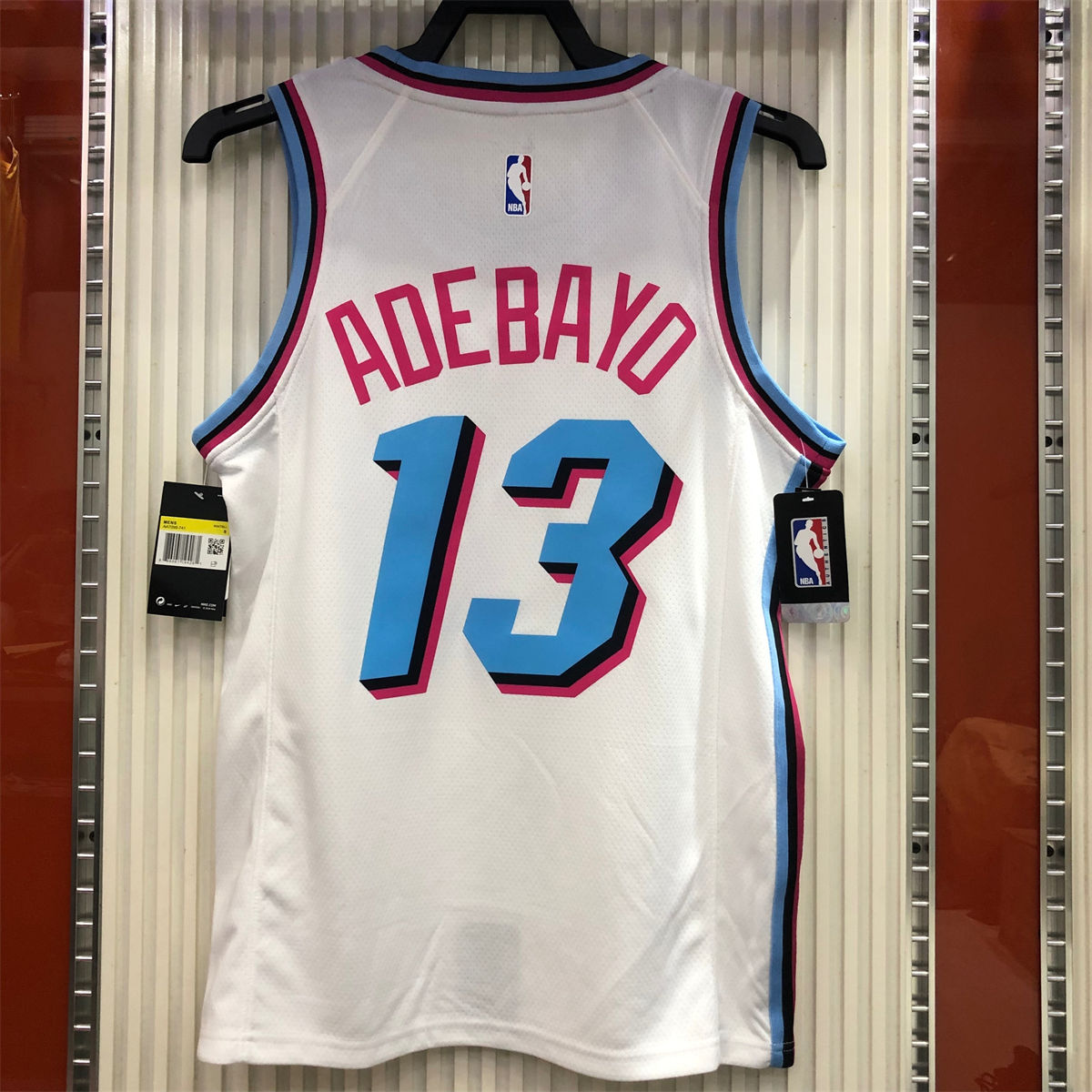 NBA Miami Hearts round neck White Jersey ADEBAYO#13 S-XXL