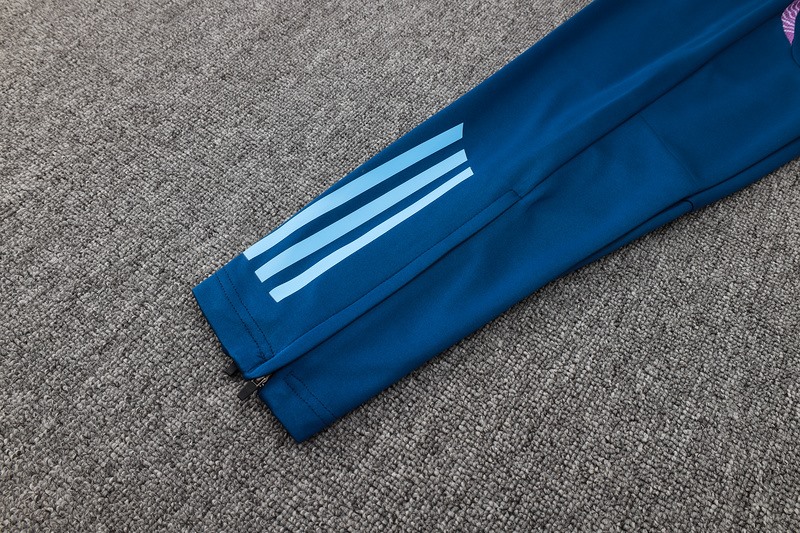 24/25 Argentina Blue Long-sleeved half-pull training kit Football team kit