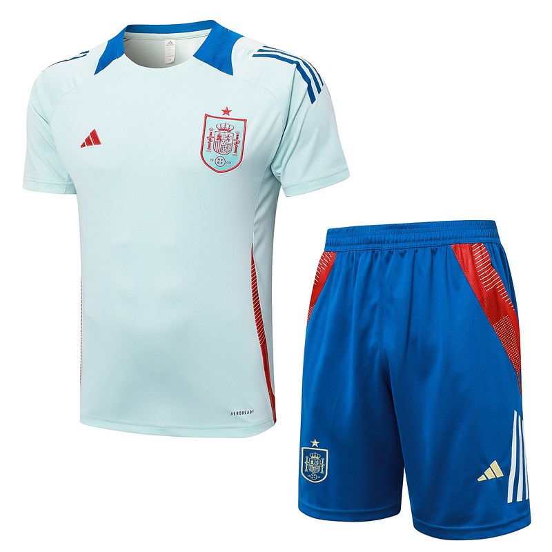 24/25 Spain Sky Blue Training Set Shirt and Shorts