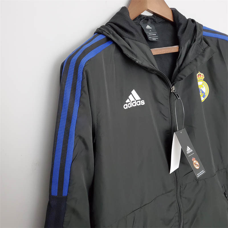 2022 Real Madrid Windbreaker Black jersey Sport Unifom jersey Sport Unifom