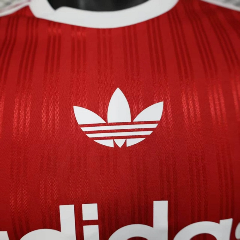 2025/26 Adidas Trefoil casual Red jersey Player Version