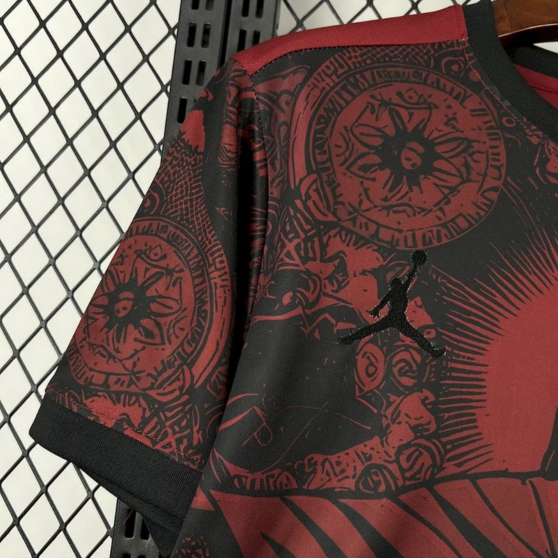2025/26 Brazil Jordan Black and Red Special Edition jersey Fan Version