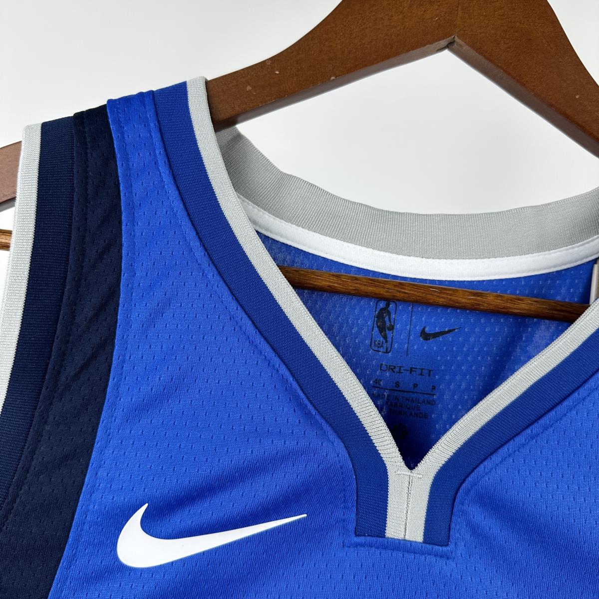NBA Dallas Mavericks V-Neck Blue Jersey DAVIS#3 S-XXL