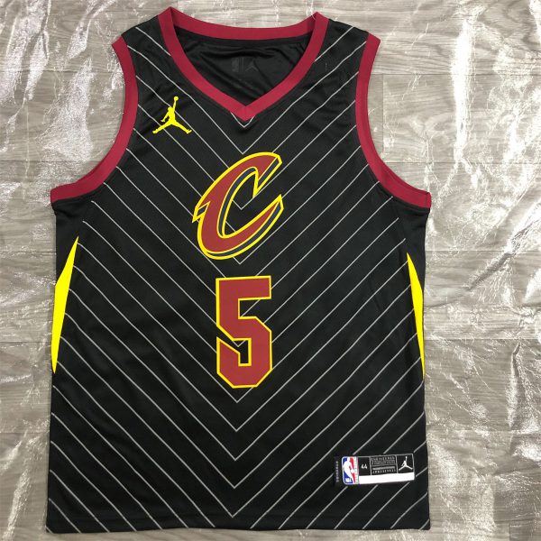 NBA Cleverland Cavaliers V-Neck Black jersey SMITH JR.#5 S-XXL