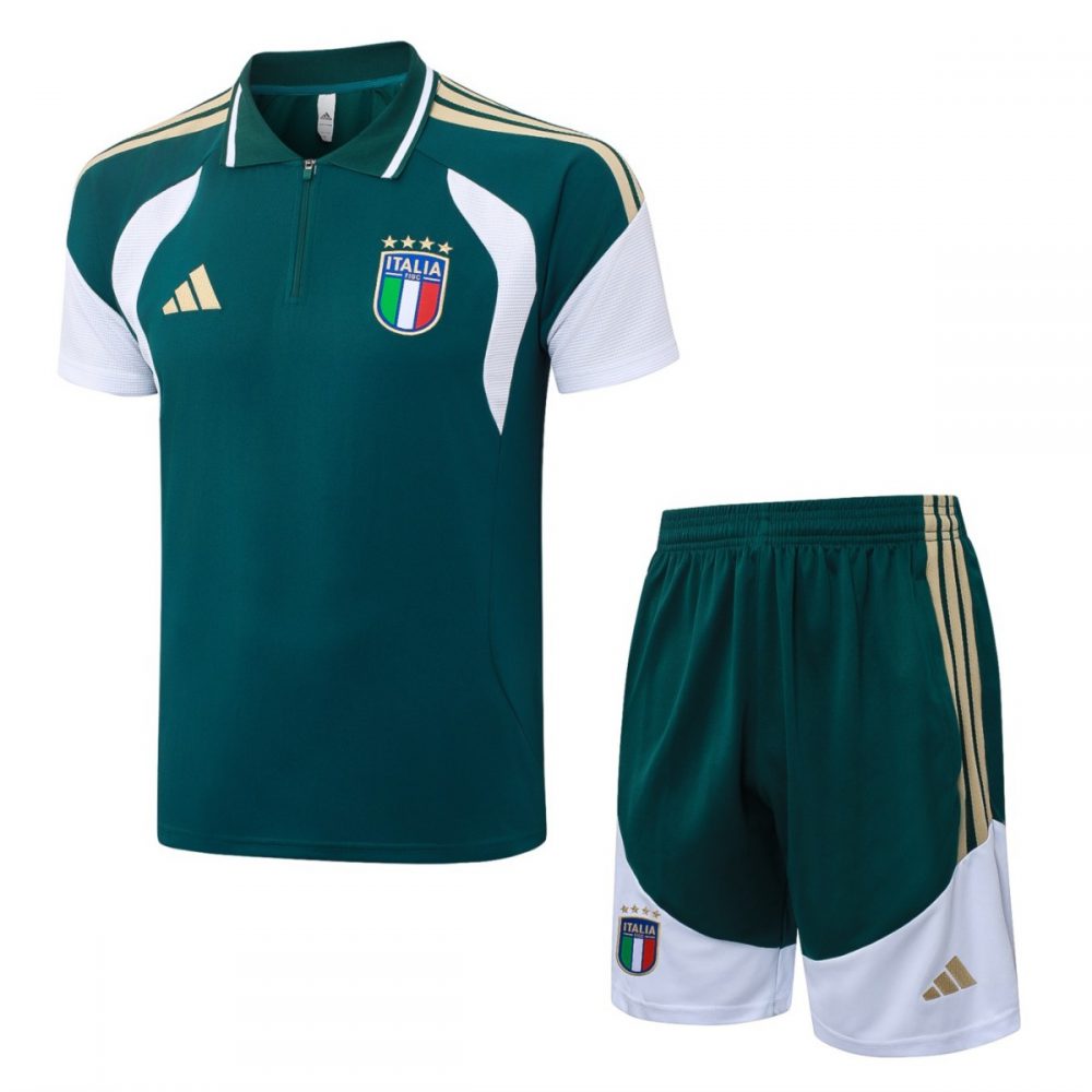 2026 Italy Green Training Set Shirt and Shorts