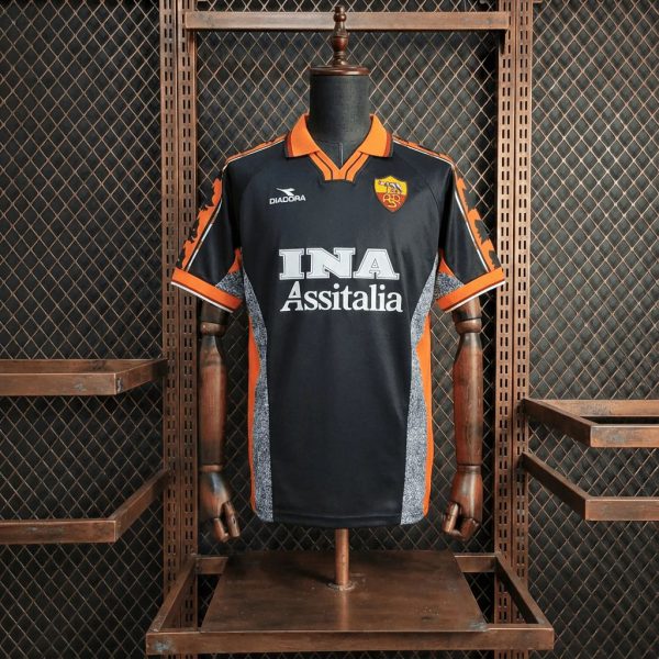 Retro 1998/99 Roma Second Away jersey Fan Version