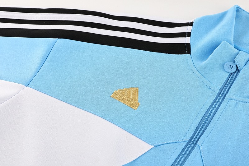 2024 Nike Sky Blue Jacket Training Suit Set Football Team Shirt Sports Fashion