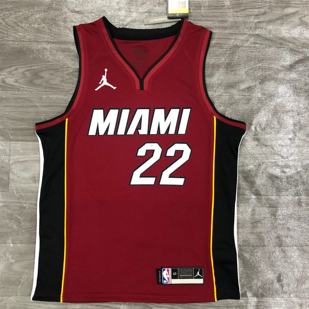 NBA Miami Hearts V-Neck Red Jersey BUTLER#22 S-XXL