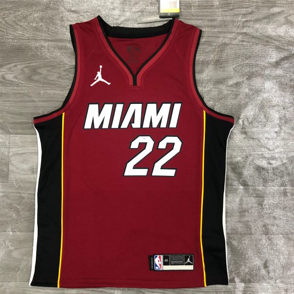 NBA Miami Hearts V-Neck Red Jersey BUTLER#22 S-XXL