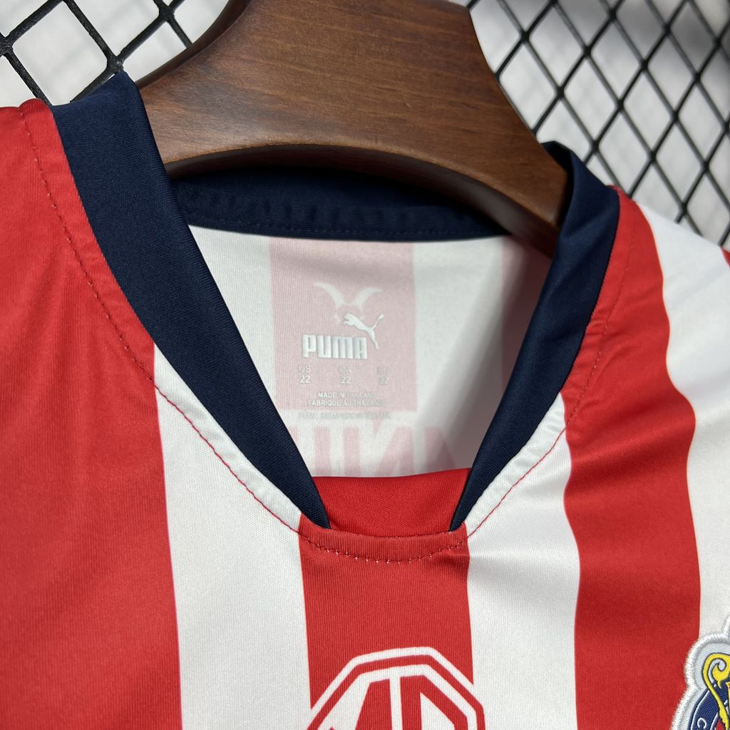 24/25 Chivas Home jersey Kid Kits Size 16-28