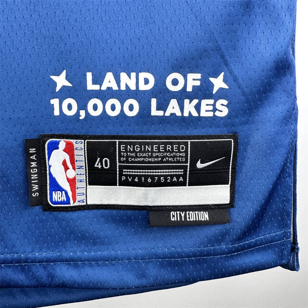 NBA Minnesota Timberwolves 2024 Round Neck City Edition Jersey EDWARDS#5 S-XXL