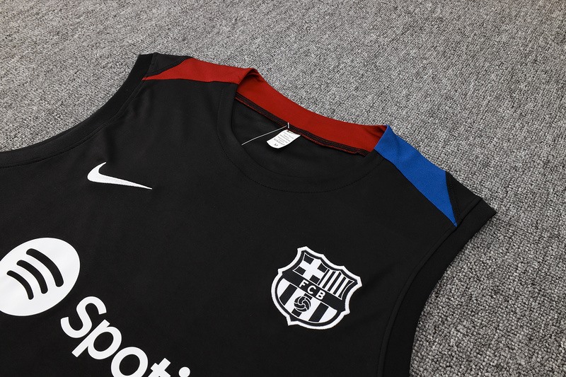 24/25 Barcelona Black Training Set Shirt and Shorts
