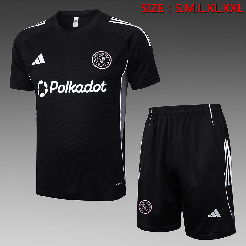 2025/26 Miami Black Training Set Shirt and Shorts