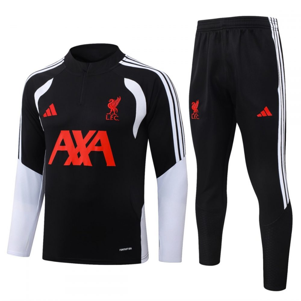 2026 Liverpool Black Long-sleeved half-pull training kit