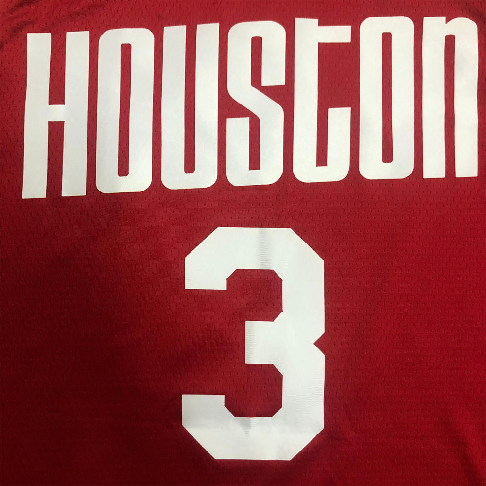 NBA Houston RocketsRound Neck Red Jersey PAUL#3 S-XXL