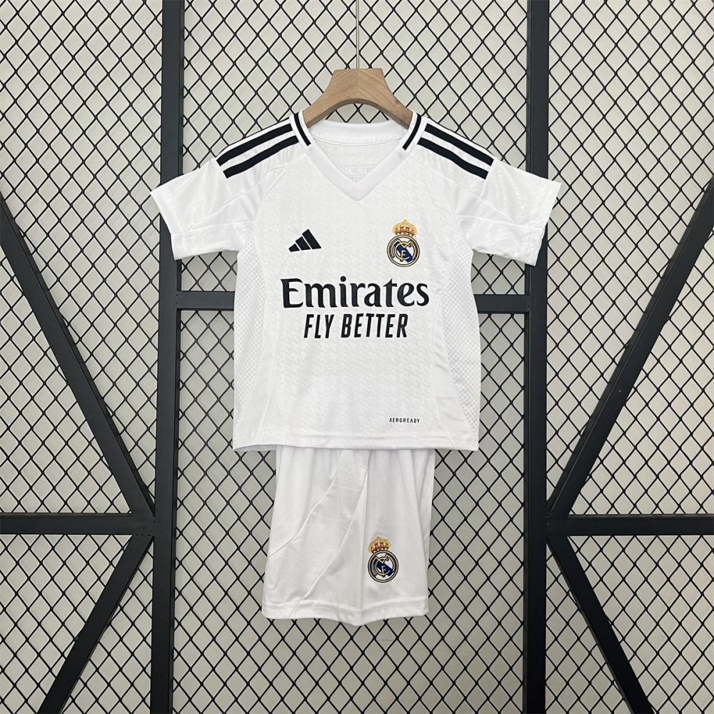 24/25 Real Madrid Home jersey Kid Kits Size 16-28