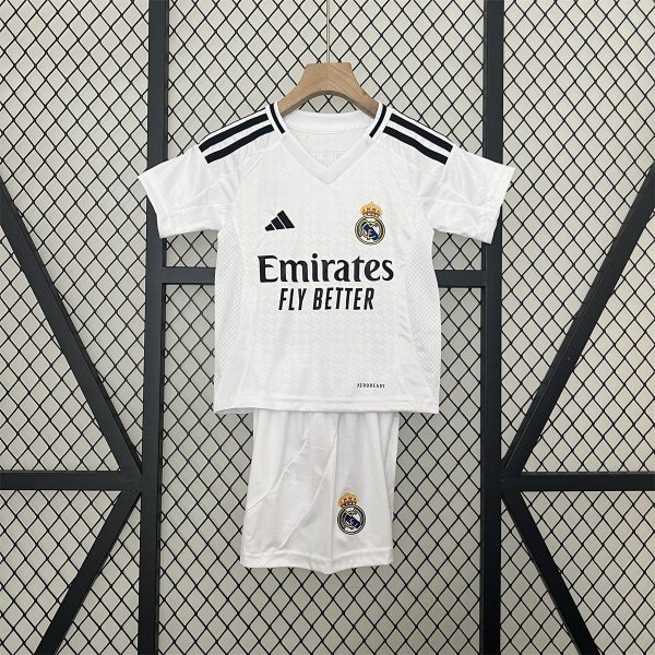 24/25 Real Madrid Home jersey Kid Kits Size 16-28