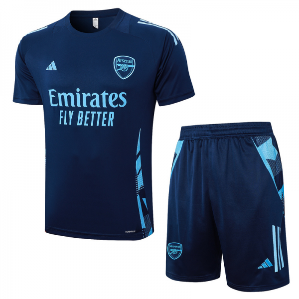 24/25 Arsenal Royal blue Training Set Shirt and Shorts
