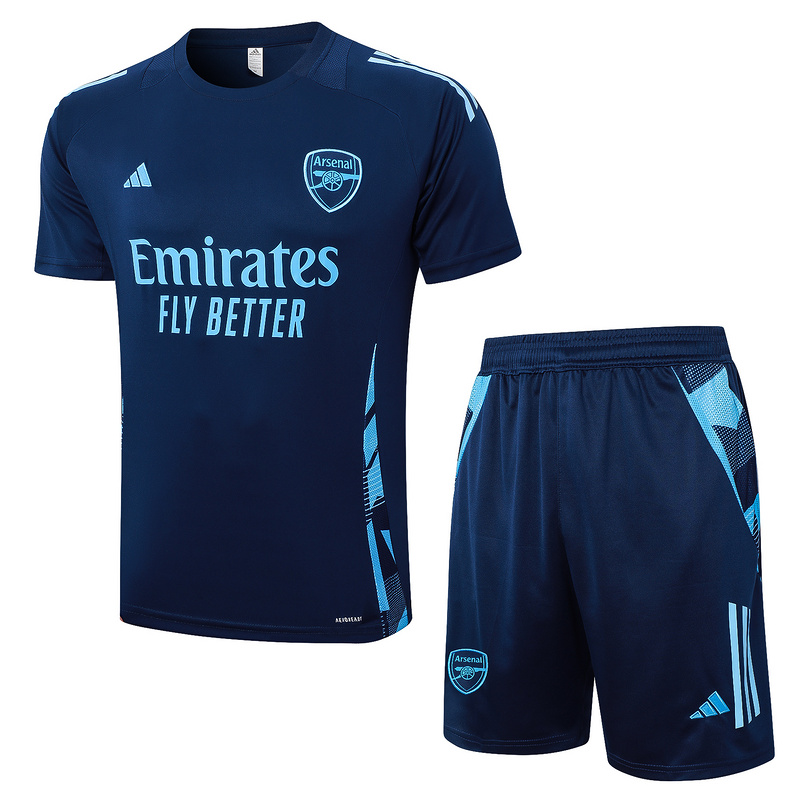 24/25 Arsenal Royal blue Training Set Shirt and Shorts