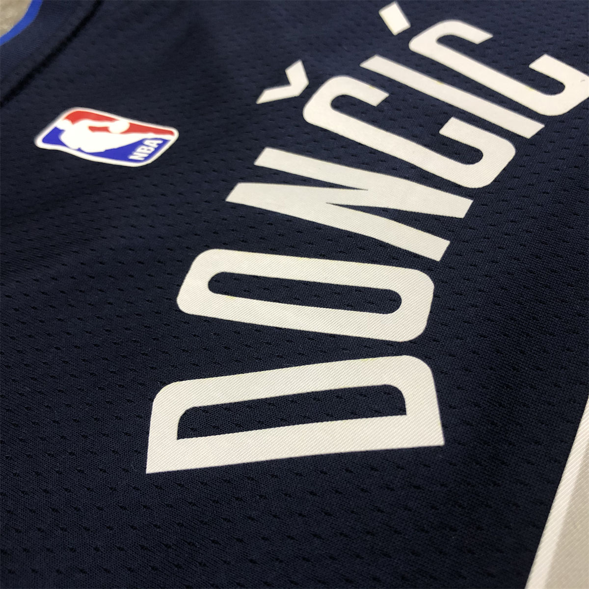 NBA Dallas Mavericks V Neck Snow Mountain Royal Blue Jersey DONCIC#77 S-XXL