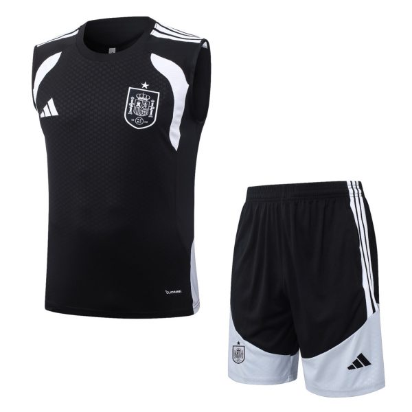 2026 Spain Black Training Set Shirt and Shorts