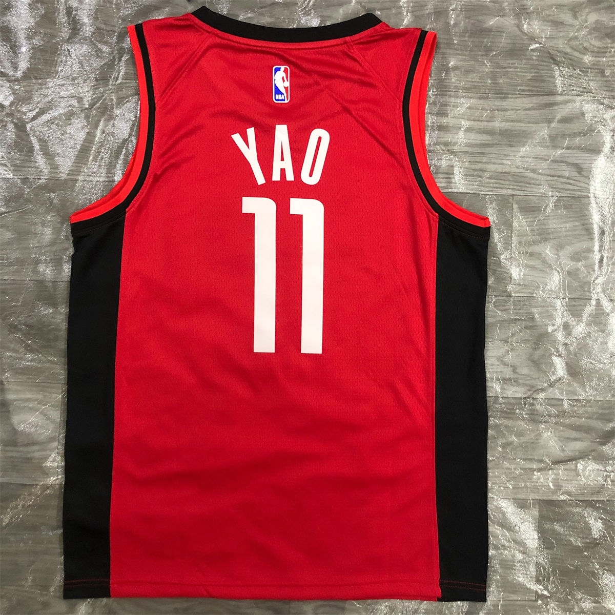 NBA Houston Rockets V-Neck Red Jersey YAO#11 S-XXL