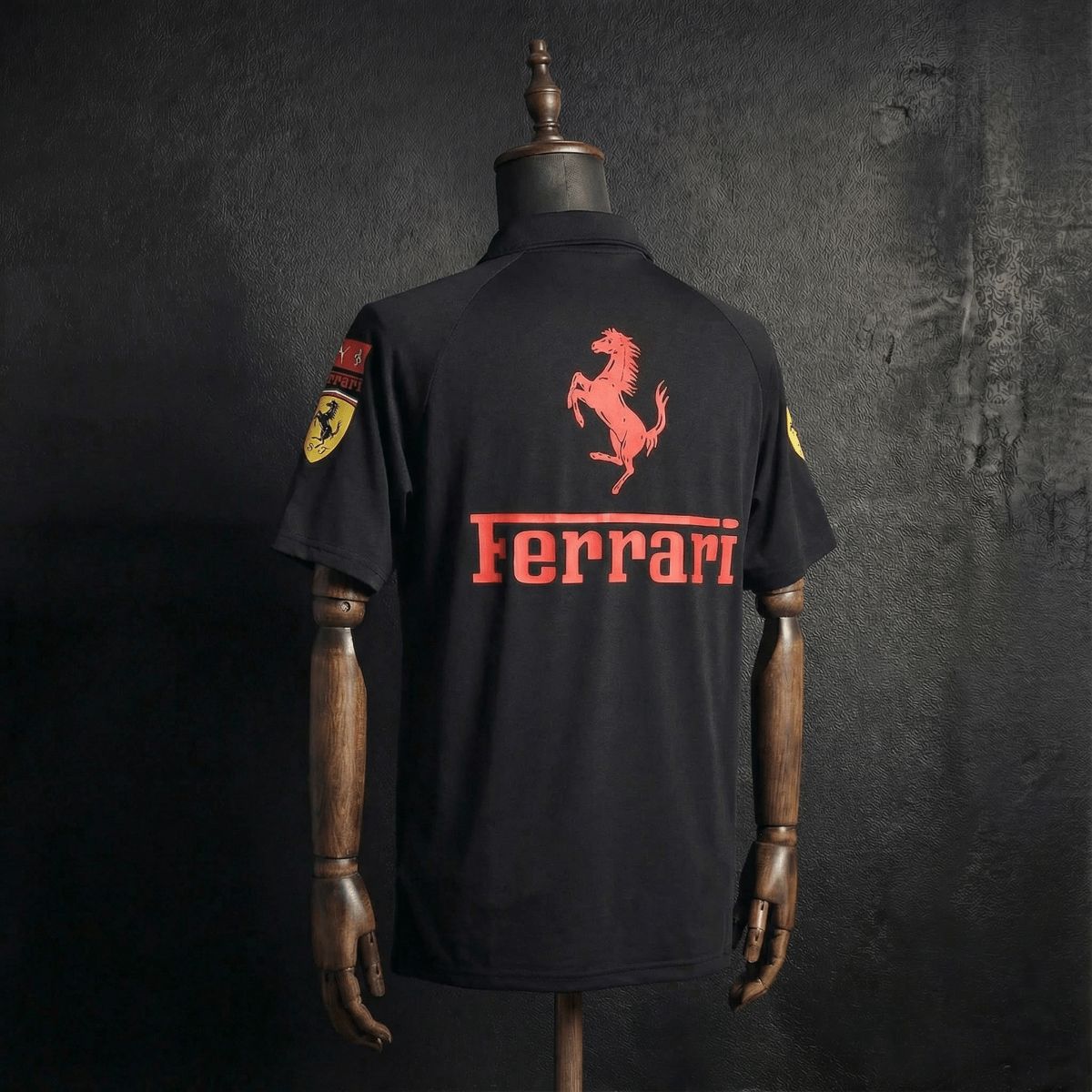 F1 Racing Scuderia Ferrari 2025 Black POLO