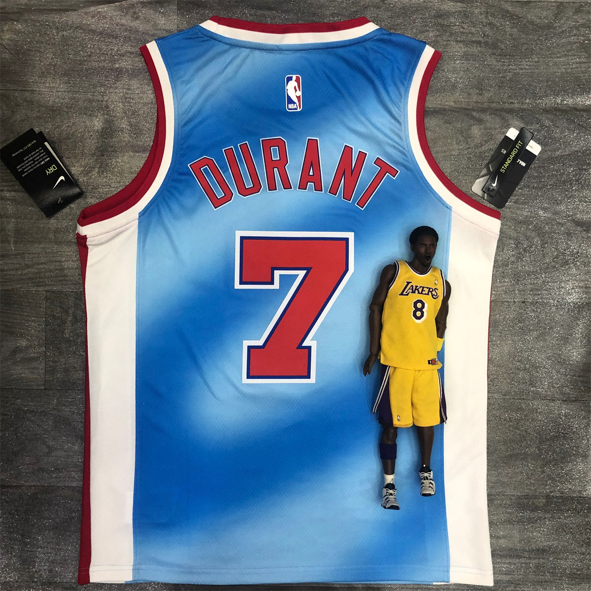 NBA Brooklyn Nets Round neck Blue Jersey DURANT#7 S-XXL
