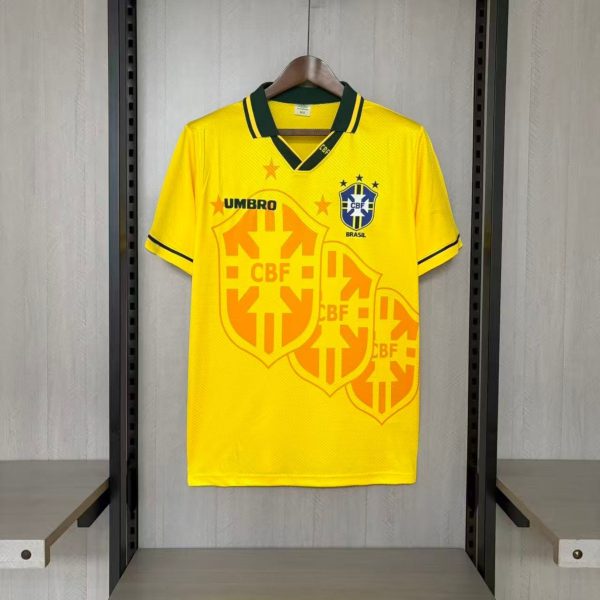 Retro 1993/94 Brazil Home Jersey Fan Version