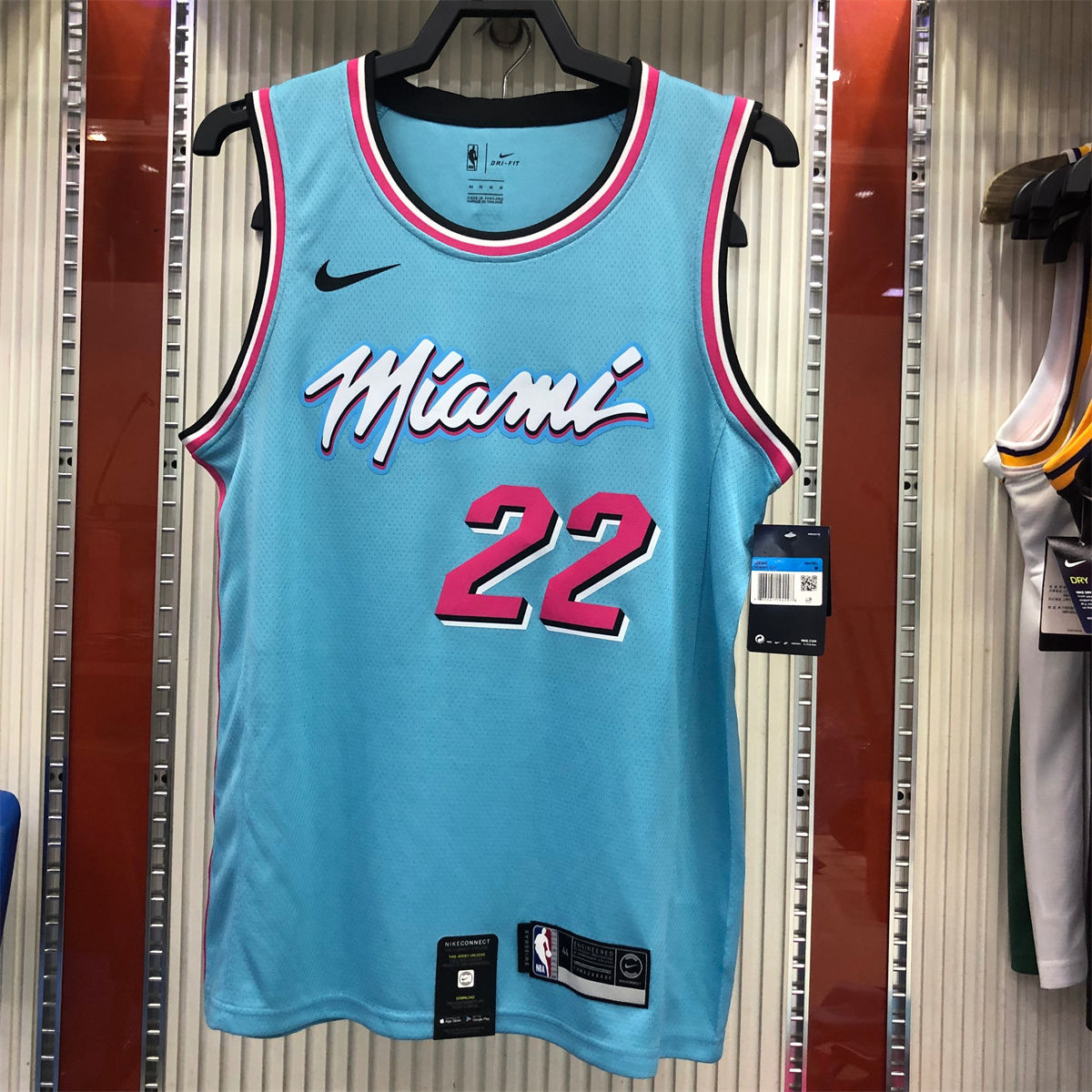 NBA Miami Hearts round neck Light Blue Jersey BUTLER#22 S-XXL