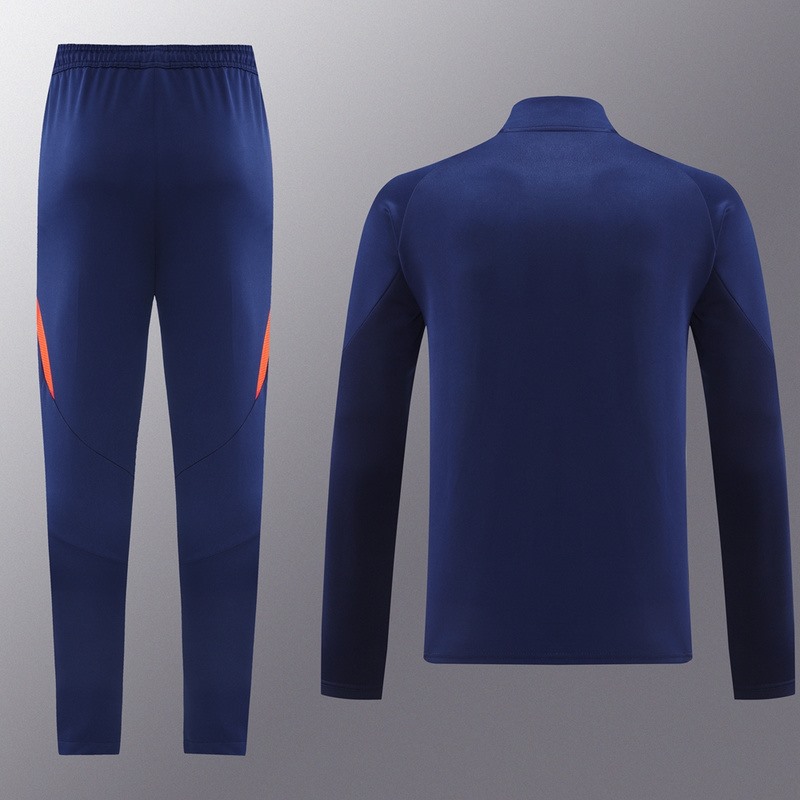 2024 Spain Royal Blue Jacket Training Suit Set Football Team Shirt Sports Fashion