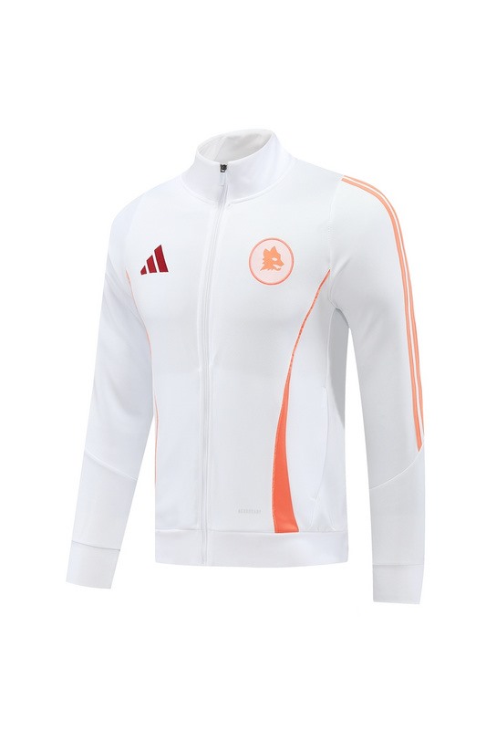 2024 Roma White Jacket Training Suit Set Football Team Shirt Sports Fashion