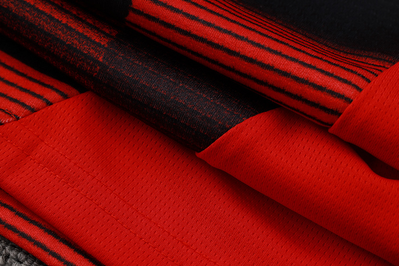 24/25 AC Milan Red Long-sleeved half-pull training kit Football team kit