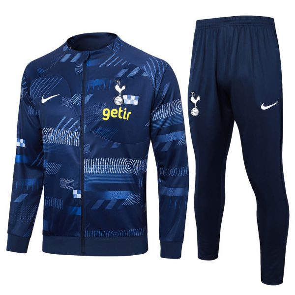 2024 Tottenham Hotspurs Royal Blue Jacket Training Suit Set Football Team Shirt Sports Fashion